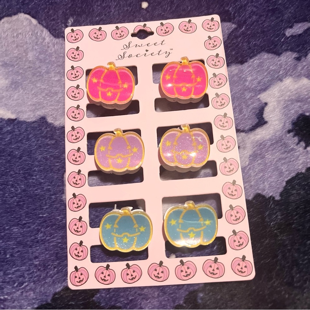 Sweet Society Pastel Pumpkin Hair Clip Set ☆o-[･o･]-o尸 ★ Bundle only please ★